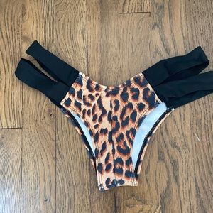 Montce swim leopard print Euro Bikini Bottom